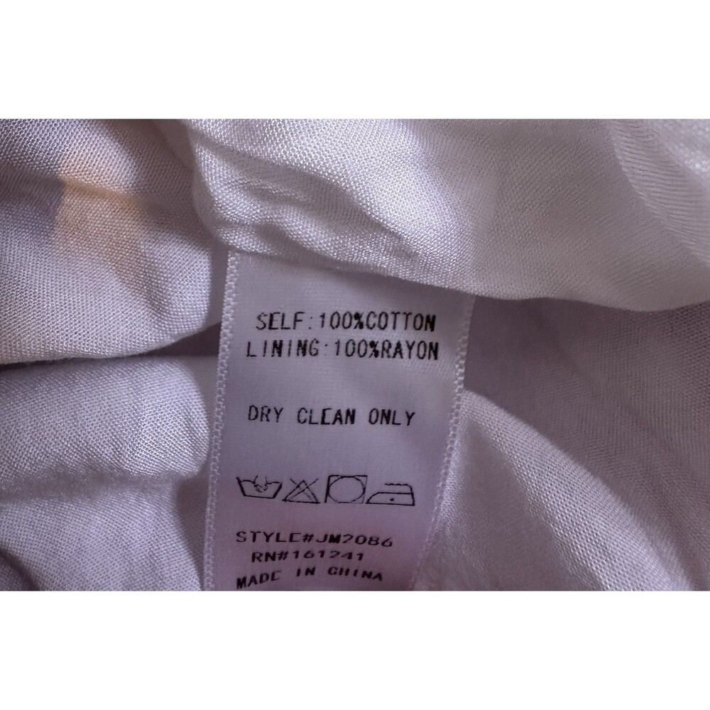J Marie Pink Gingham Embroidered Charlotte Mini Dress, sz M, Preppy Summer Pink - Picture 9 of 9